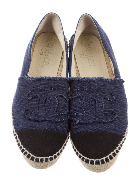 chanel shoes denim espadrilles.